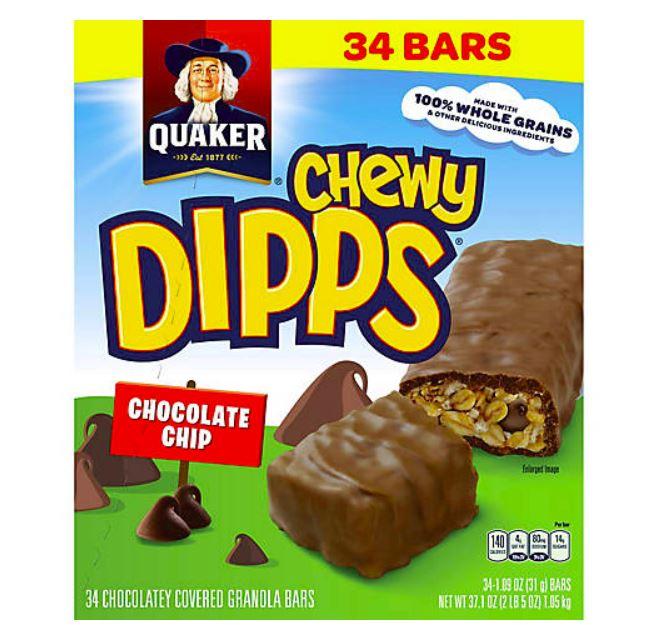 Quaker Chewy Dipps Chocolate Chip Granola Bar