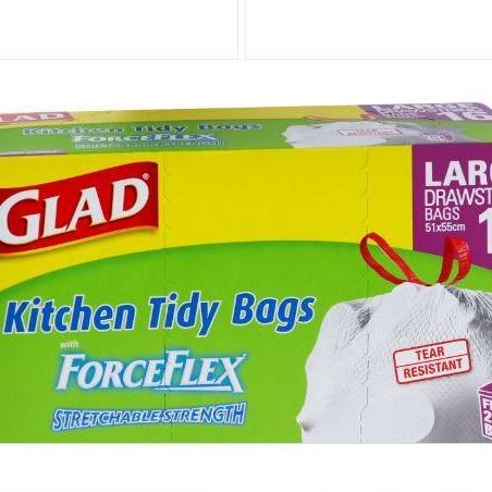 Glad Ambi Pur Handle Tie Kitchen Tidy Bags Large 16pk