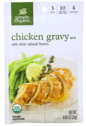 Simply Organic Chicken Gravy Mix, .85 oz