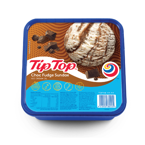 Tip Top Ice Cream Choc Sundae 2L