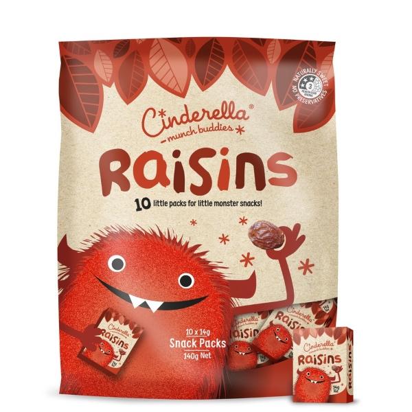 Cinderella Raisins 10pk 140g