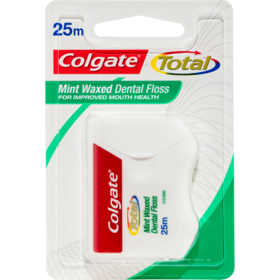 Colgate Total Dental Floss Waxed Regular 25m