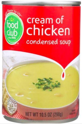 Food Club Cream of Chicken Condensed Soup 10.5oz