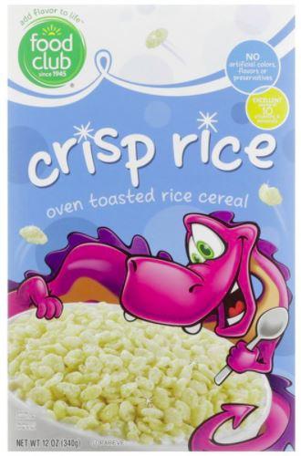 Food Club Crisp Rice Oven Toasted Rice Cereal 12oz