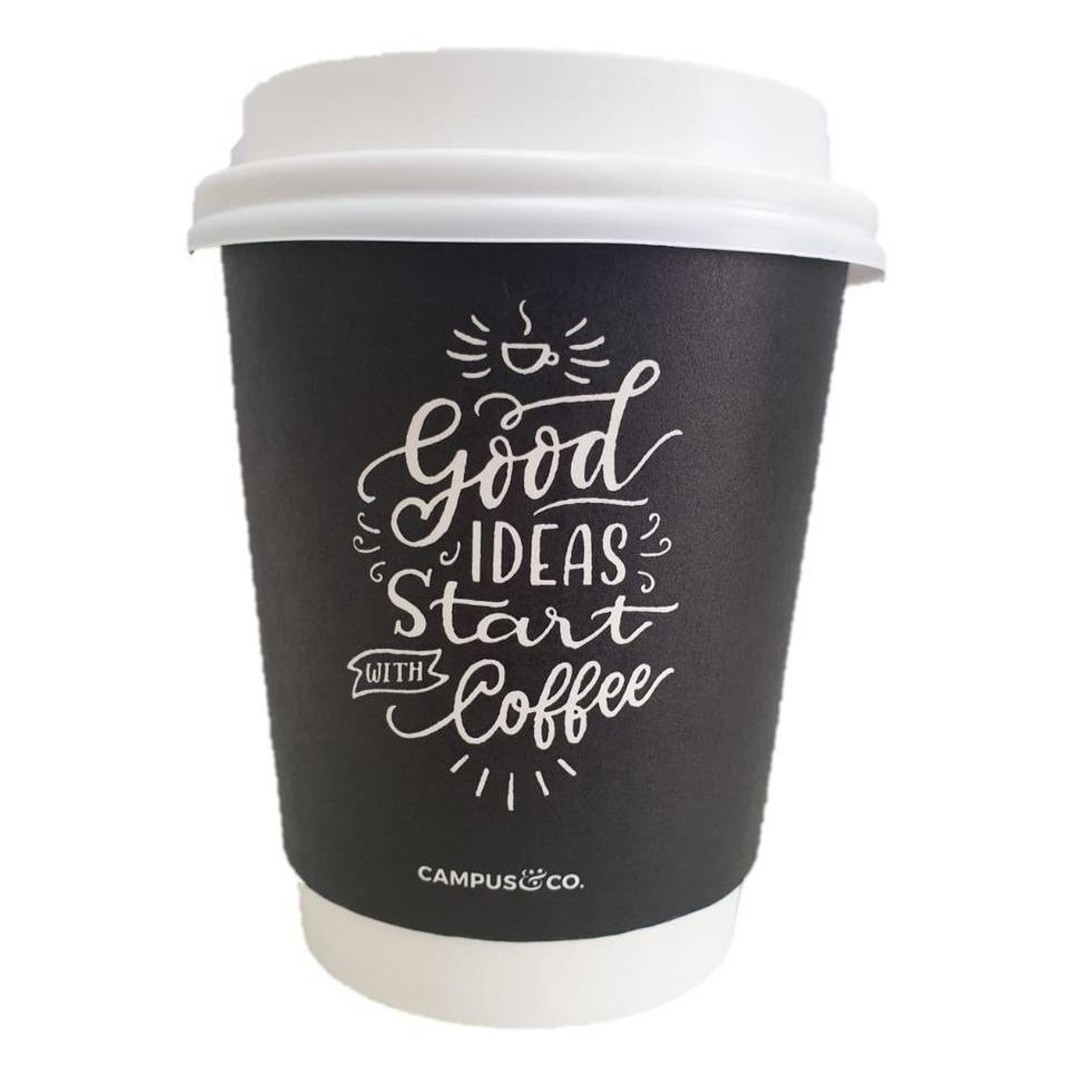 C&C Disposable Coffee Cup 8oz Dbl Wall Chalk 25pk