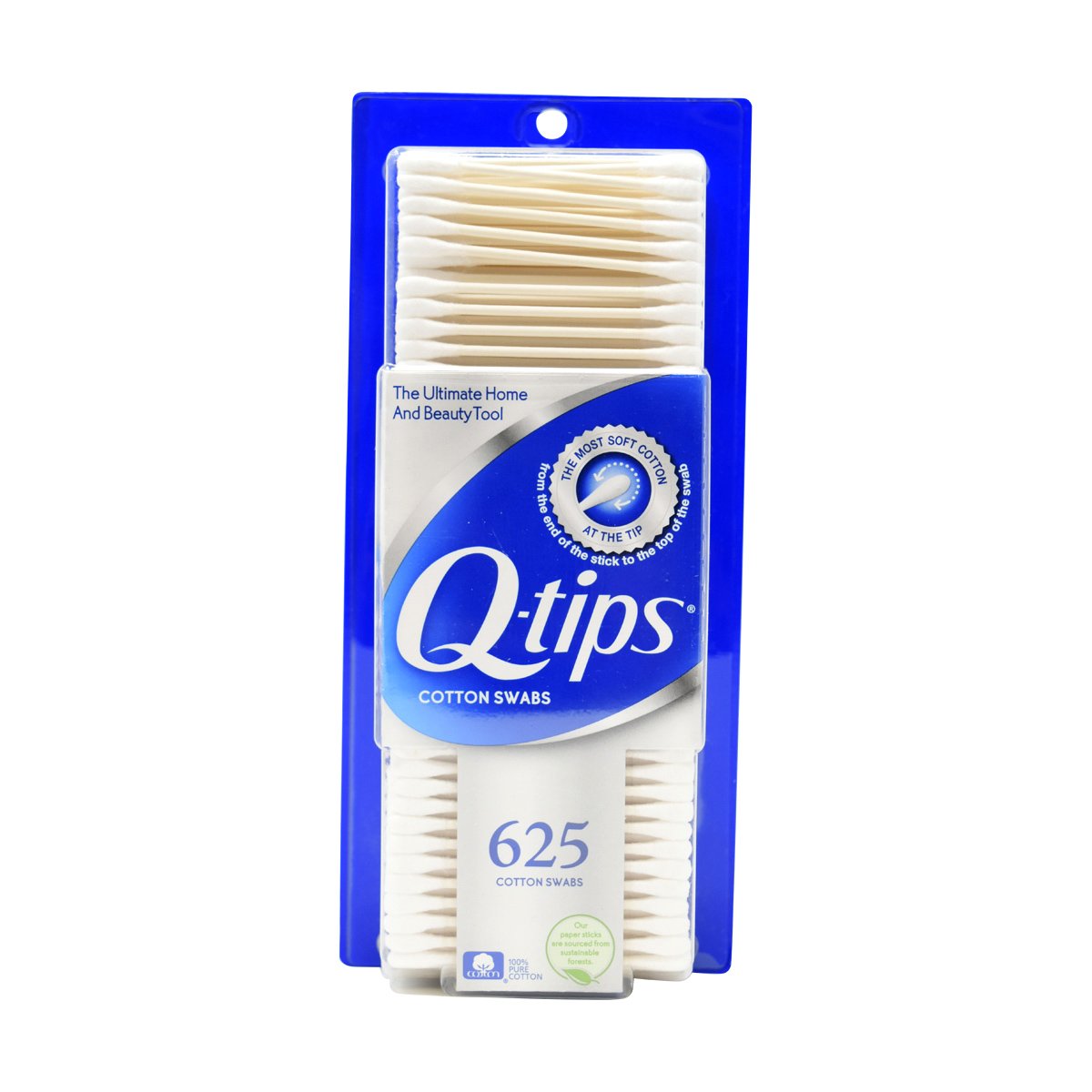 Q Tips Cotton Swab, 625 ct