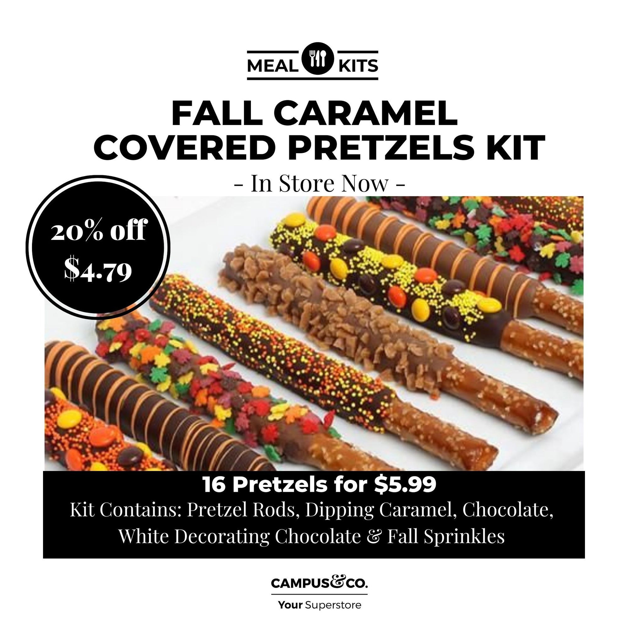 Fall Caramel Dipped Pretzels Meal Kit