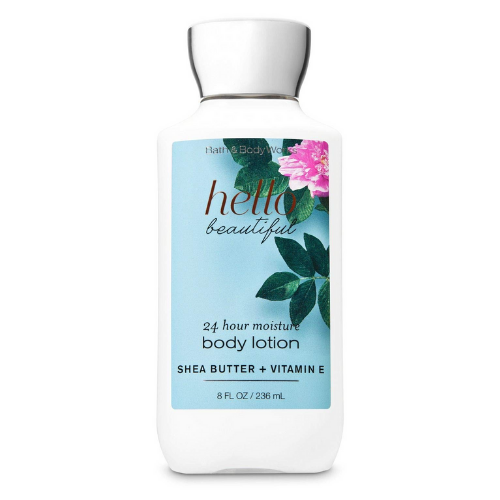 Bath & Body Works Hello Beautiful 24 Hour Moisture Body Lotion w/Shea Butter & Vitamin E 8floz