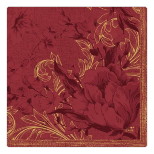 Duni Charm Bordeaux 33cmx33cm Napkins 20ct