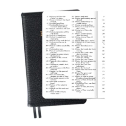 Large Hymn Book, Leather With Line Index