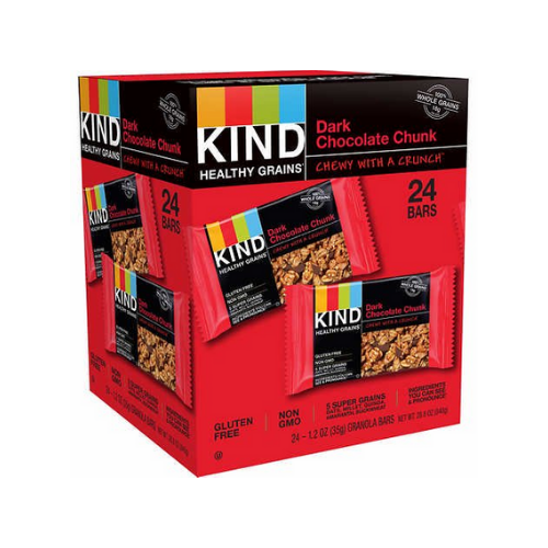 Kind Dark Chocolate Chunk Bars - 24 ct