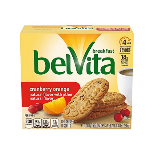 Belvita Breakfast Sandwich Cranberry Orange 5pk