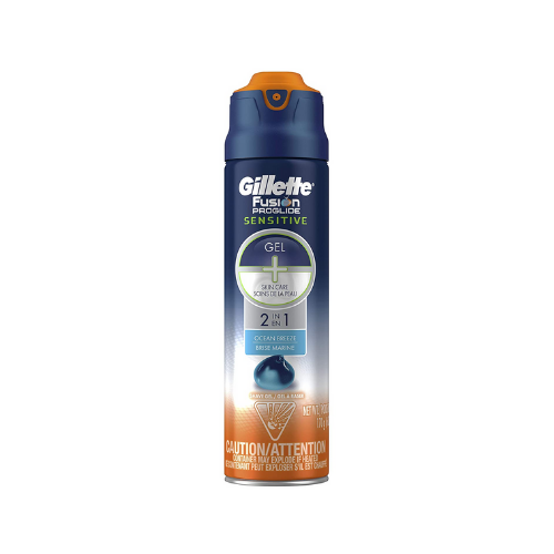 Gillette Fusion Proglide Sensitive Shave Gel 2in1 6oz