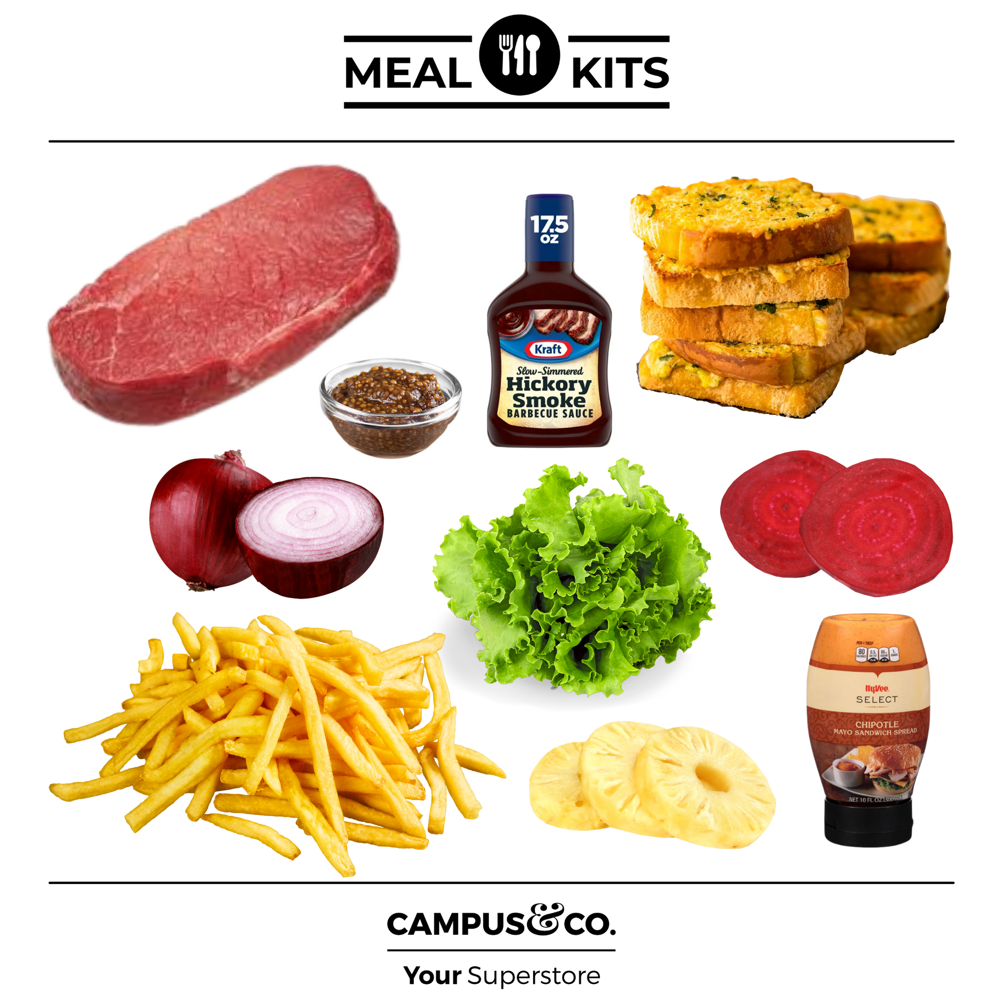 Aussie Steak Sandwich Meal Kit 4 Servings