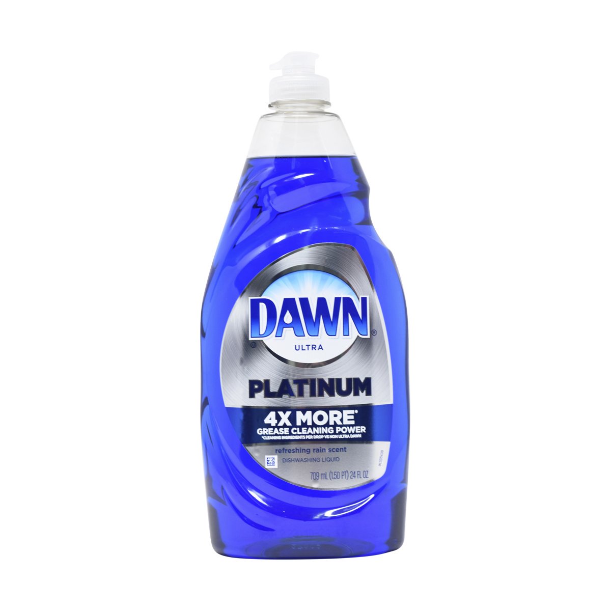 Dawn Ultra Platinum 4X More Grease Cleaning Power Refreshing Rain Scent Dishwashing Liquid, 24 oz