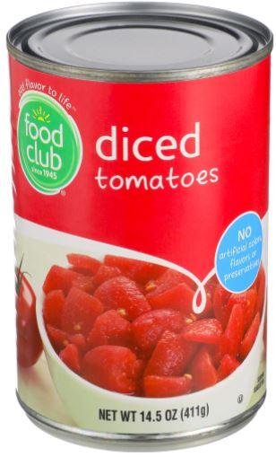 Food Club Diced Tomatoes 14.5oz