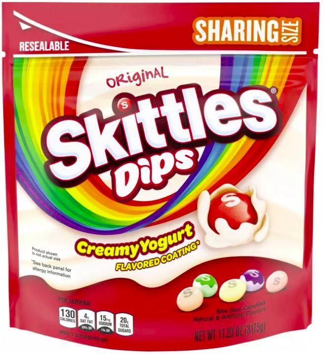 Skittles Original Yogurt Dips Candy, 11.2 oz