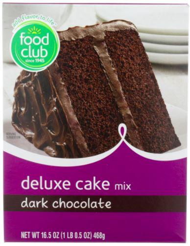 Food Club Dark Chocolate Deluxe Cake Mix 16.5oz