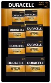 Duracell Variety 9 Pack Batteries