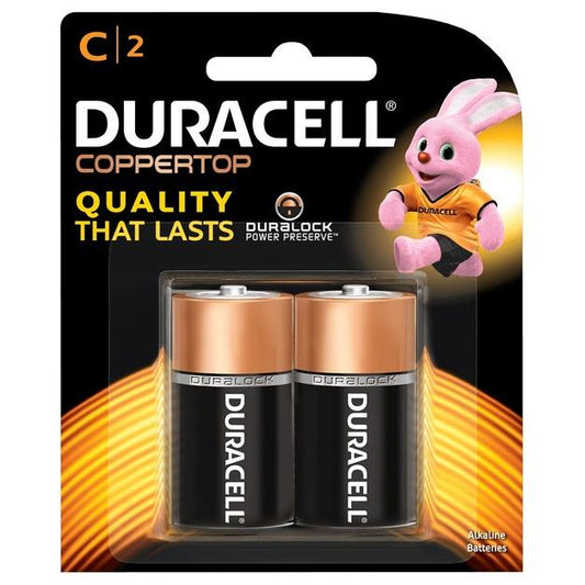 Duracell Coppertop C2 Batteries 2pk