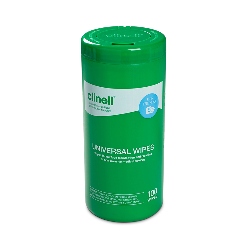 Clinell Universal Wipes Tub 100wipes