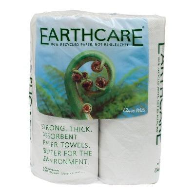 Earthcare Kitchen Towel White 2ply 65S