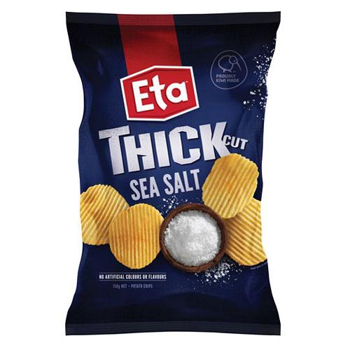 Eta Thick Cut Sea Salt Potato Chips 150g