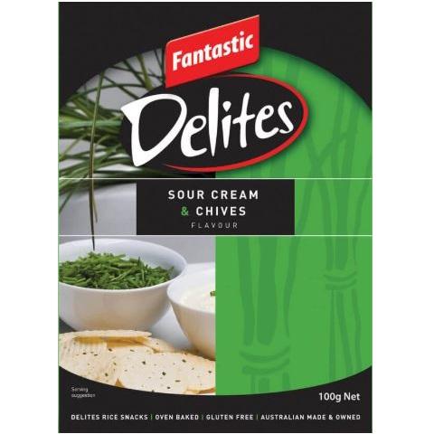Fantastic Delites Sour Cream & Chives 100g