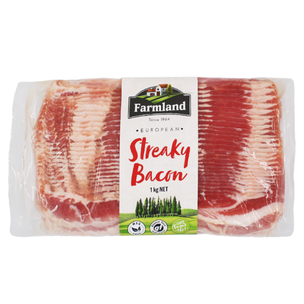 Farmlands cured & wood smoked Streaky Bacon 1kg