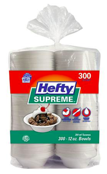 Hefty Supreme Heavyweight 12 oz Foam Bowls