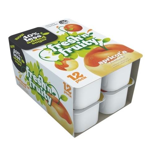 FreshNFruity Yoghurt Apricot Custard 12pk