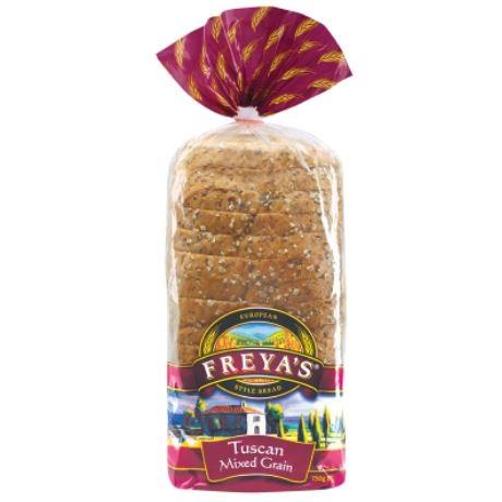 Freyas Tuscan Mixed Grain Toast 750g