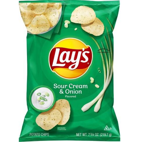 Lay's Sour Cream & Onion Flavored Potato Chips 7.75oz