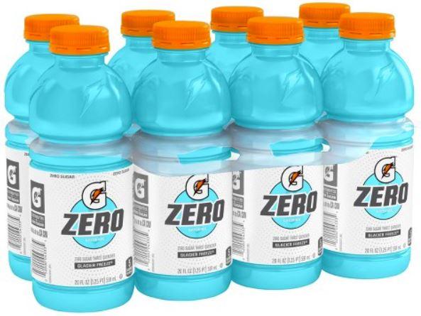 Gatorade Zero Glacier Freeze 20fl oz x 8