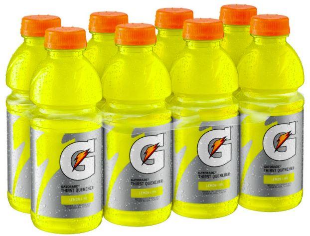 Gatorade Thirst Quencher Lemon-Lime 8-20 oz Bottles