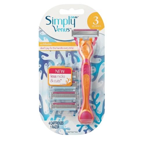 Gillette Venus Simply Razor Hybrid 4Up