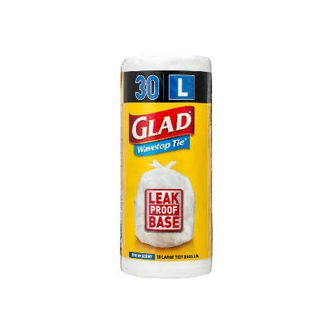 Glad Wavetop Tidy Bags Large 35L Fresh Scent - 30pk