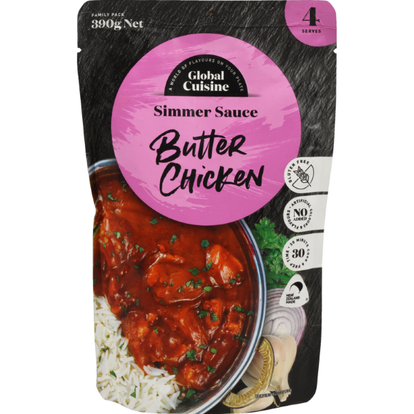 Global Cuisine Butter Chicken Sauce Pouch 390g