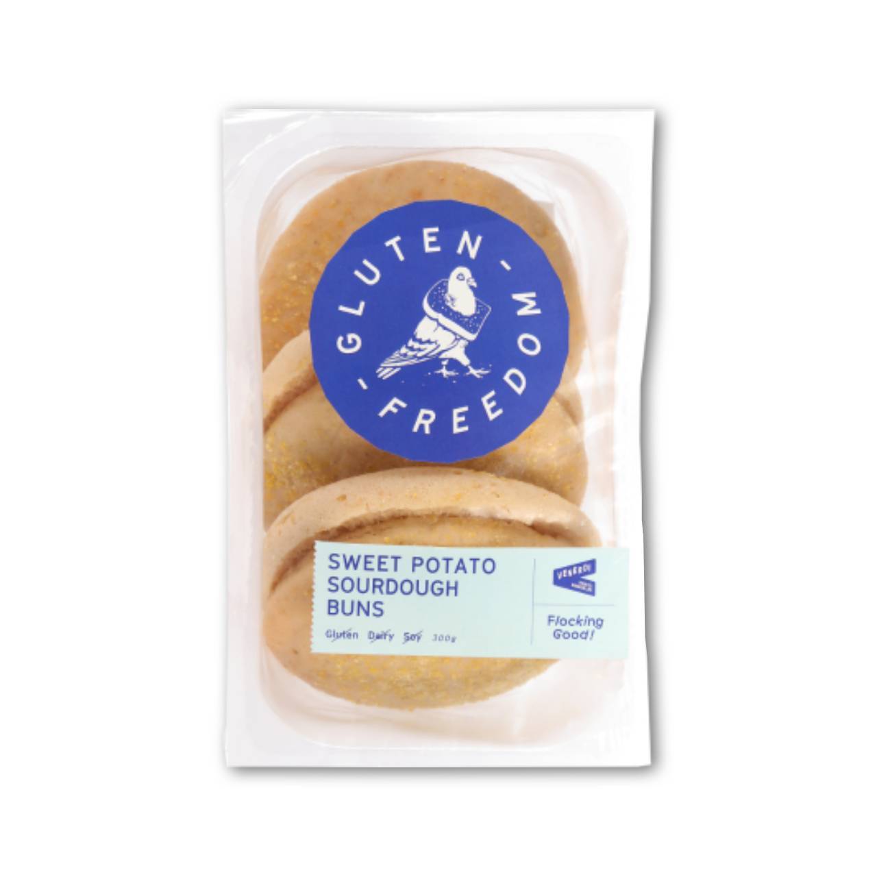 Gluten Freedom Sweet Potato Sourdough Buns Frozen 3pk