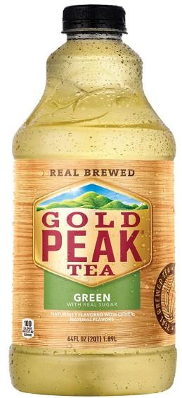 Gold Peak Green Tea with Real Sugar