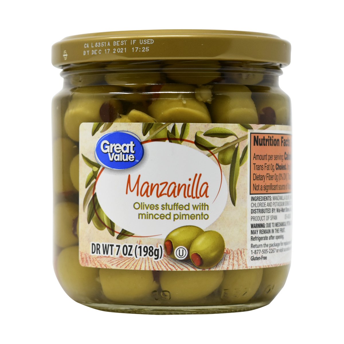 Great Value Manzanilla Olives