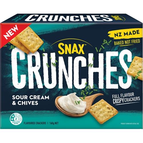 Snax Crunches Sour Cream & Chives 160g