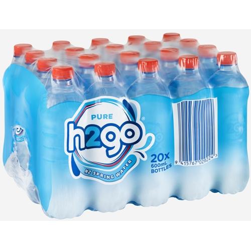 Pure h2go Water 600ml /20pk