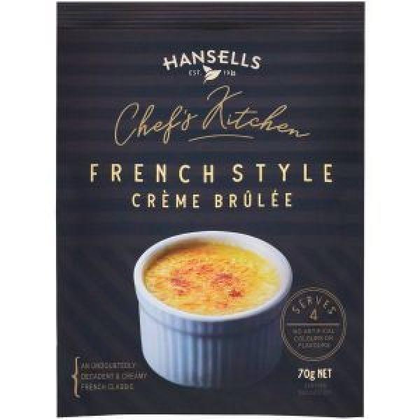 Hansells Chefs Kitchen French Style Creme Brulee Dessert Mix 70g