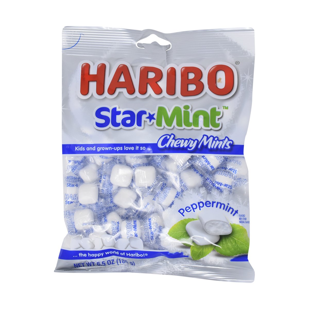 Haribo Star Mint Chewy Mints Peppermint 6.5oz