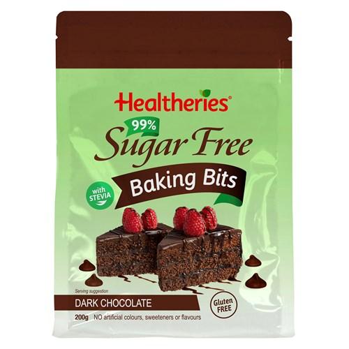 Healtheries 99% SF Baking Bits Dark Chocolate 200g