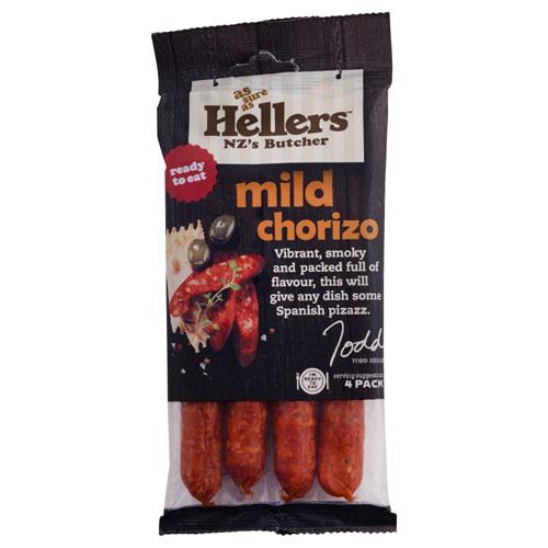 Hellers Mild Chorizo 4pk