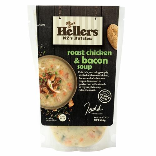 Hellers Soup Roast Chicken and Bacon 500g