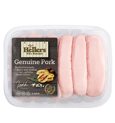 Hellers Genuine Pork Sausage 6 pk