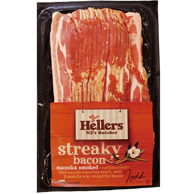 Hellers Streaky Bacon 400g